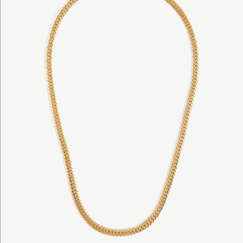 Missoma ‘Camail’ Gold Snake Herringbone Necklace - Picture 4 of 7